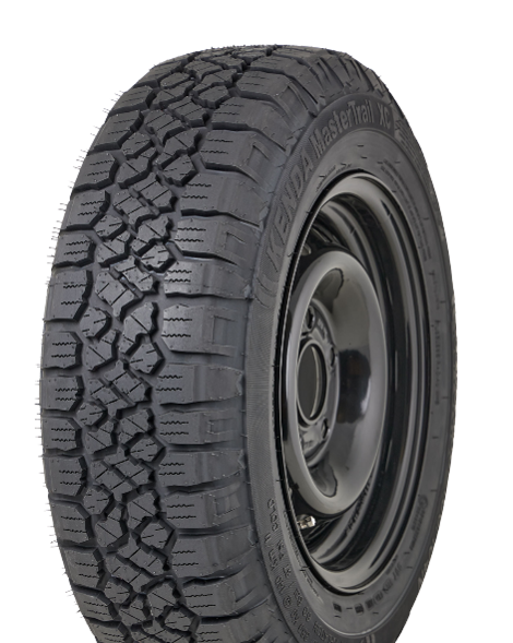 Tire with tread pattern black trailer wheel