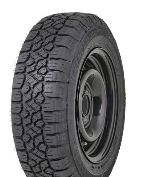 Tire with tread pattern black trailer wheel