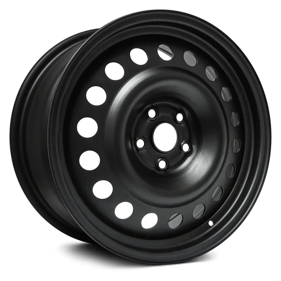Black steel wheel