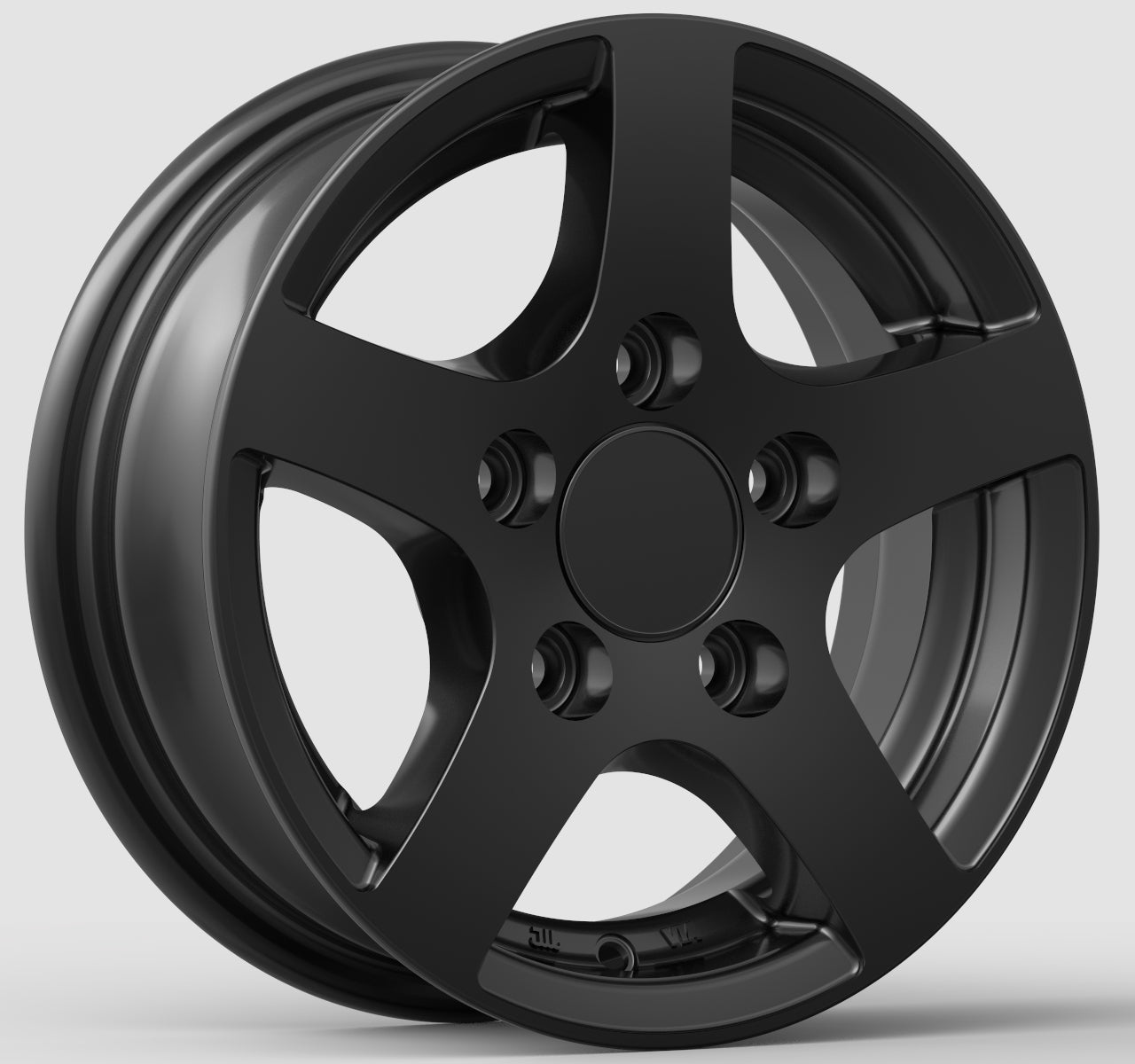 Black alloy wheel