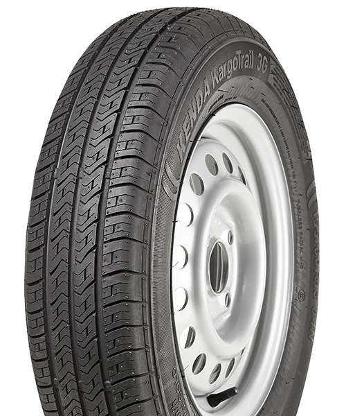 Complete wheel 155/80R13 84N Kenda KR209 KargoTrail+ 4Jx13 4/57/100 ET30 15.5C60 Silver (155R13)