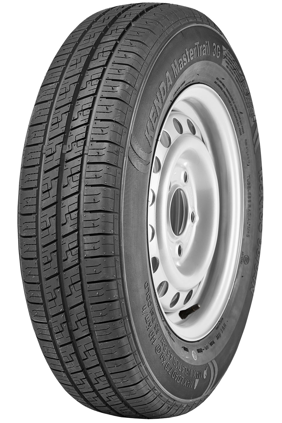 Complete wheel 185R14C 104/102N KENDA KR101 + 5.5Jx14 5/67/112 ET30 16R12 Silver